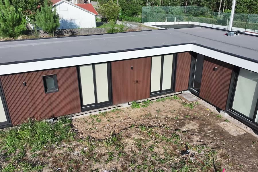 Aerial view of a finished Kanzler house